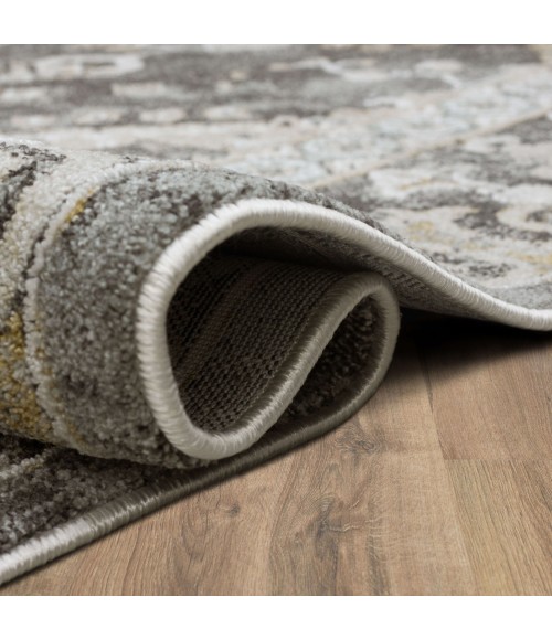 Karastan Windermere Grey/Silver R1258 6 ft. 6 in. X 9 ft. 10 in. Rectangle Rug