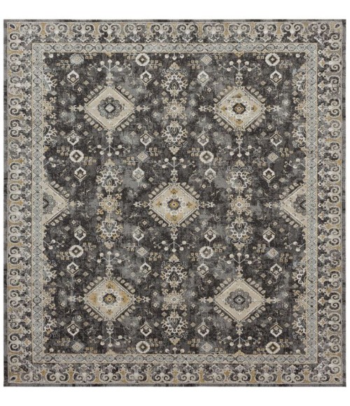 Karastan Windermere Grey/Silver R1258 6 ft. 6 in. X 9 ft. 10 in. Rectangle Rug