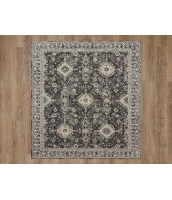 Karastan Windermere Grey/Silver R1258 7 ft. 10 in. X 10 ft. 3 in. Rectangle Rug