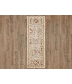 Karastan Windermere Ivory/White R1258 2 ft. 6 in. X 10 ft. Rectangle Rug