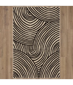 Karastan Bobby Berk By Karastan (Series 3) Remolino Onyx Area Rug 5 ft. 3 in. X 7 ft. 10 in. Rectangle