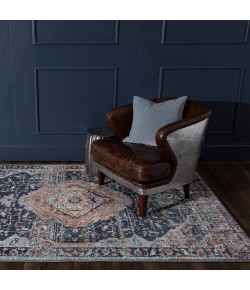 Karastan Soiree Solace Indigo Rug 2 ft. 4 X 7 ft. 10 Rectangle