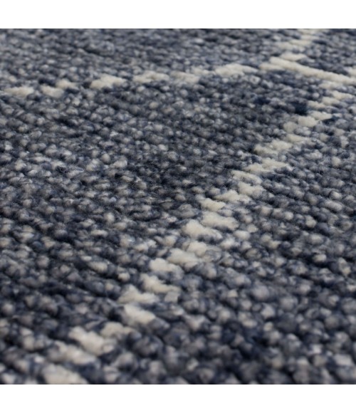 Tangier Area Rug Karastan Spartel Blue Steel 1' 6" x 1' 6" Area Rug