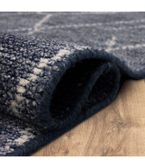 Tangier Area Rug Karastan Spartel Blue Steel 1' 6" x 1' 6" Area Rug