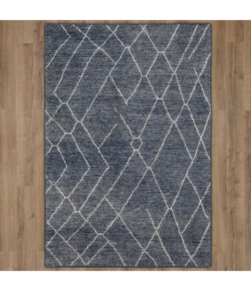 Tangier Area Rug Karastan Spartel Blue Steel 1' 6" x 1' 6" Area Rug