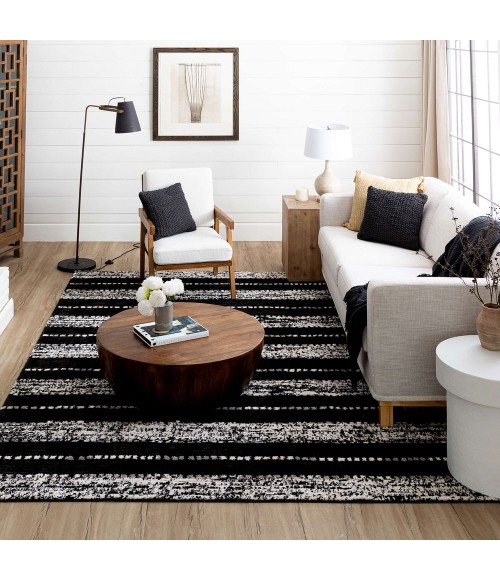 Karastan Traverse Lanes Charcoal 8' x 10' Area Rug