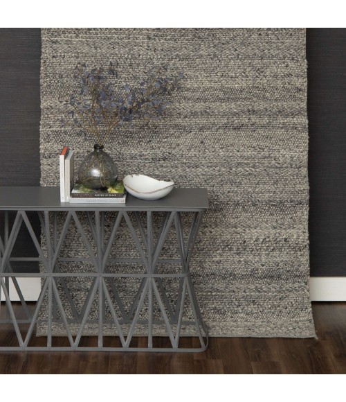 Karastan Tableau Grey/Silver Rug RG181 5 ft. X 8 ft. Rect. - Rugs Town Karastan Tableau Umbra Grey 5' x 8' Area Rug