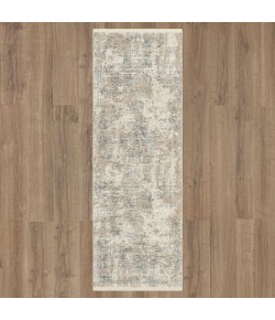 Karastan Solitude Velleta Cream Beige Area Rug 2 ft. 7 in. X 7 ft. 3 in. Runner