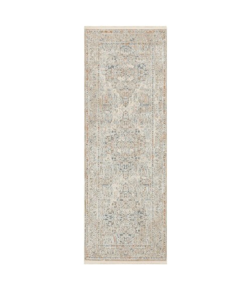Karastan Via Salaria Cream Beige 2' 7" x 7' 3" Area Rug