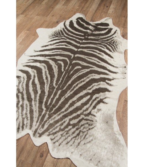 Momeni Acadia Area Rug ACA-1 Zebra Grey 5'3 X 7'10