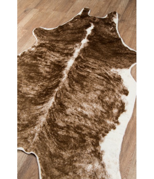 Acadia Area Rug Momeni Acadia Area Rug ACA-3 Brindle Brown 5'3 X 7'10