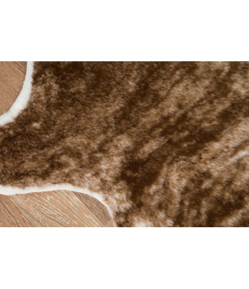 Acadia Area Rug Momeni Acadia Area Rug ACA-3 Brindle Brown 5'3 X 7'10
