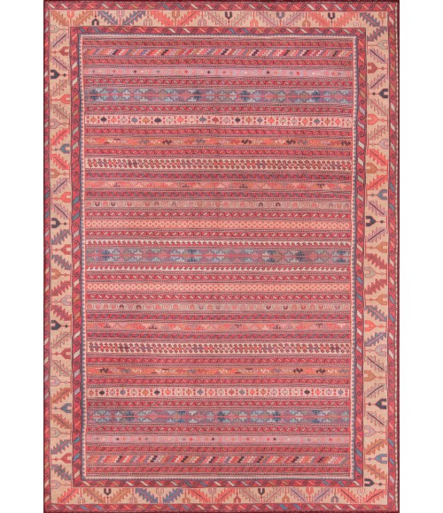 Afshar Area Rug Momeni Afshar Area Rug AFS-5 Multi 2'3 X 7'6 Runner