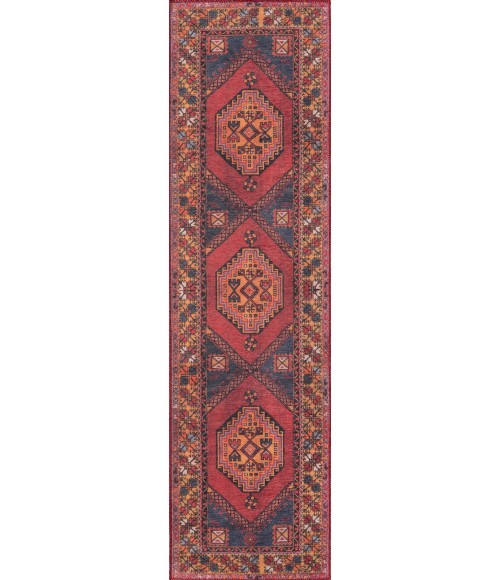 Afshar Area Rug Momeni Afshar Area Rug AFS16 Red 5' X 7'6
