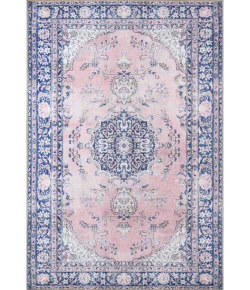 Afshar Area Rug Momeni Afshar Area Rug AFS30 Pink 7'6 X 9'6