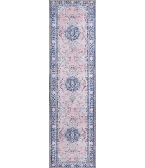 Afshar Area Rug Momeni Afshar Area Rug AFS30 Pink 7'6 X 9'6