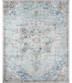 Momeni Afshar Afs32 L.Blue Area Rug 5 ft. X 7 ft. 6 in. Rectangle