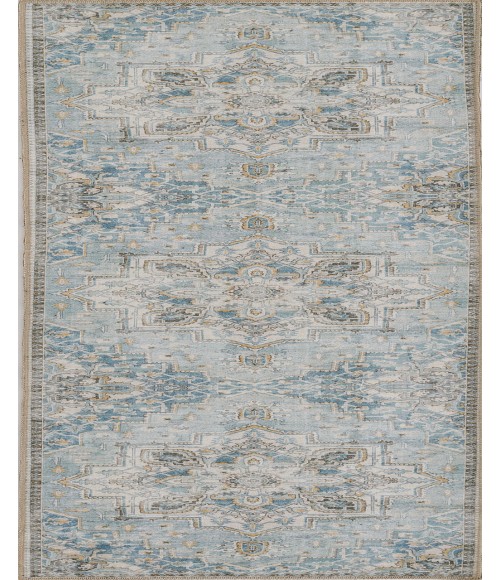 Afshar Area Rug Momeni Afshar Area Rug AFS32 Light Blue 5' X 7'6