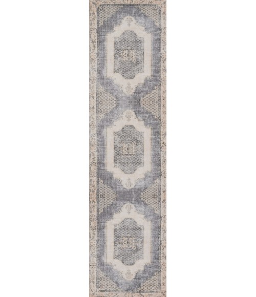 Afshar Area Rug Momeni Afshar Area Rug AFS35 Denim 3' X 5'