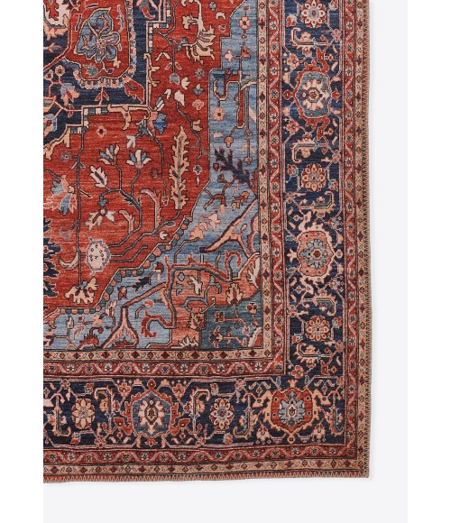 Afshar Area Rug Momeni Afshar Area Rug AFS37 Red 5' X 7'6