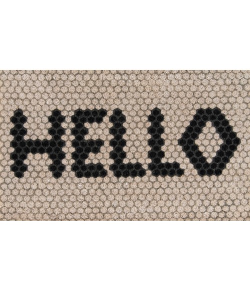 Momeni Aloha Area Rug ALO15 Hello Hex Tile Ivory 1'6 X 2'6