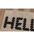 Momeni Aloha Area Rug ALO15 Hello Hex Tile Ivory 1'6 X 2'6