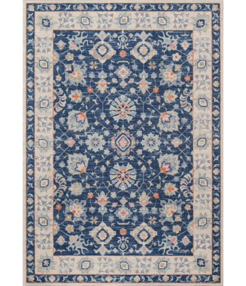 Momeni Anatolia Area Rug ANA-8 Navy 5'3 X 7'6