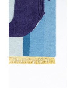 Momeni Novogratz Atticus Atc-2 Blue Area Rug 3 ft. X 5 ft. Rectangle