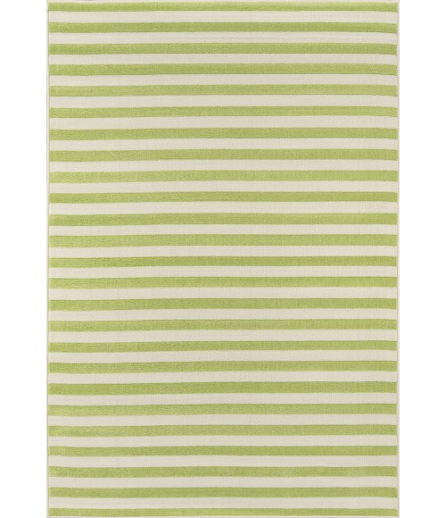 Momeni Baja Area Rug BAJ-1 Stripe Green 2'3 X 4'6