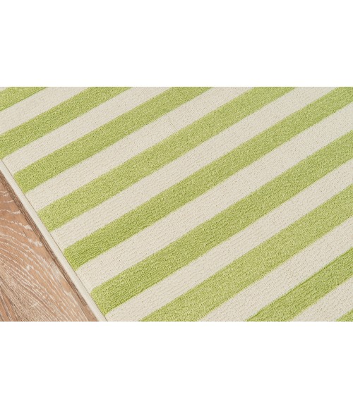 Momeni Baja Area Rug BAJ-1 Stripe Green 2'3 X 4'6