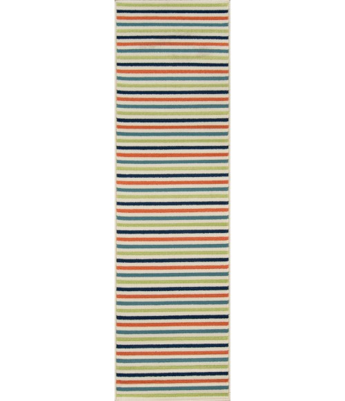 Momeni Baja Area Rug BAJ-1 Stripe Multi 8'6 X 13'