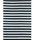 Momeni Baja Area Rug BAJ-1 Stripe Navy 6'7 X 9'6
