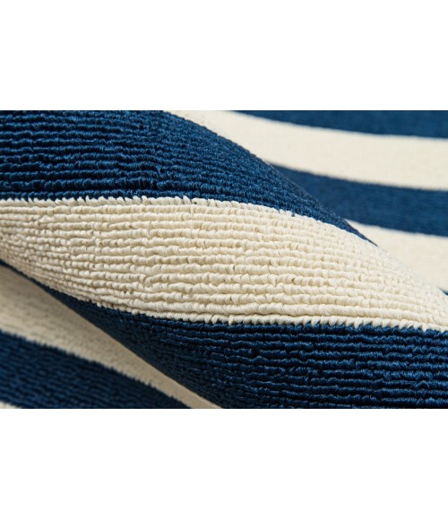 Momeni Baja Area Rug BAJ-1 Stripe Navy 6'7 X 9'6