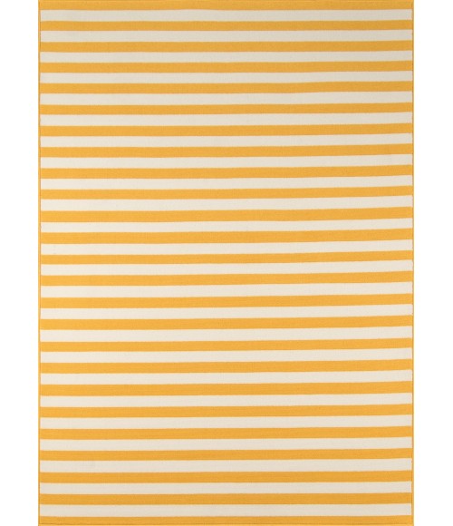 Momeni Baja Area Rug BAJ-1 Stripe Yellow 1'8 X 3'7
