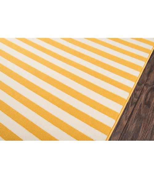 Momeni Baja Area Rug BAJ-1 Stripe Yellow 1'8 X 3'7