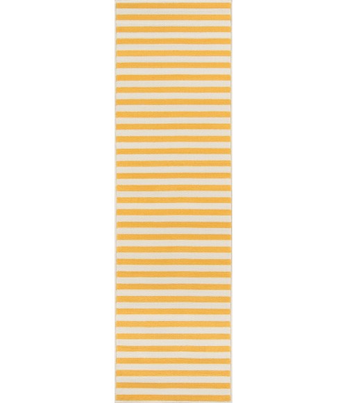 Momeni Baja Area Rug BAJ-1 Stripe Yellow 1'8 X 3'7