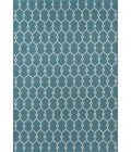Momeni Baja Area Rug BAJ-2 Trellis Blue 5'3 X 7'6