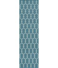 Momeni Baja Area Rug BAJ-2 Trellis Blue 7'10 X 10'10