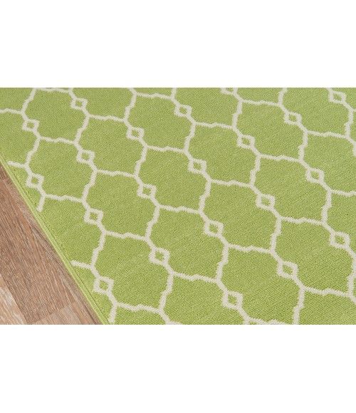 Momeni Baja Area Rug BAJ-2 Trellis Green 5'3 X 7'6