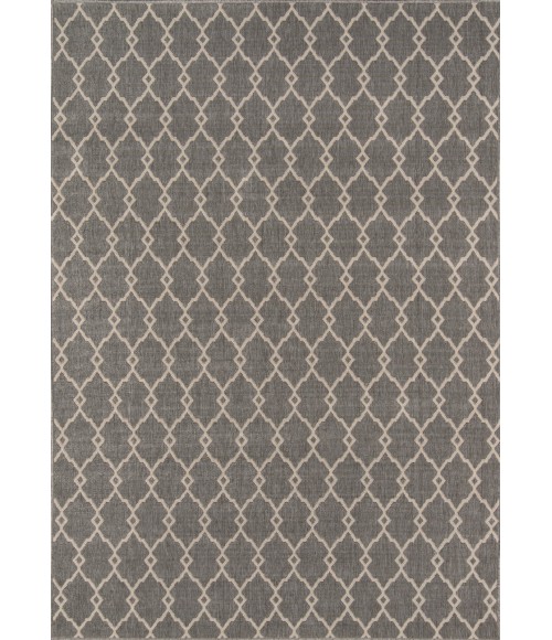 Momeni Baja Area Rug BAJ-2 Trellis Grey 1'8 X 3'7