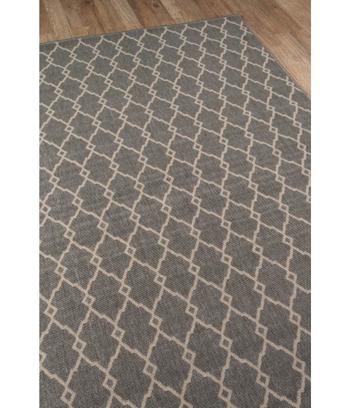 Momeni Baja Area Rug BAJ-2 Trellis Grey 5'3 X 7'6