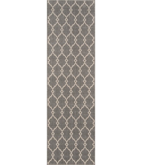 Momeni Baja Area Rug BAJ-2 Trellis Grey 1'8 X 3'7