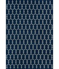 Momeni Baja Area Rug BAJ-2 Trellis Navy 5'3 X 7'6