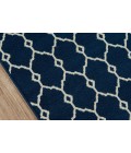Momeni Baja Area Rug BAJ-2 Trellis Navy 5'3 X 7'6