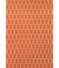Momeni Baja Area Rug BAJ-2 Trellis Orange 2'3 X 7'6 Runner