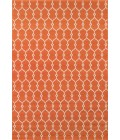 Momeni Baja Area Rug BAJ-2 Trellis Orange 3'11 X 5'7