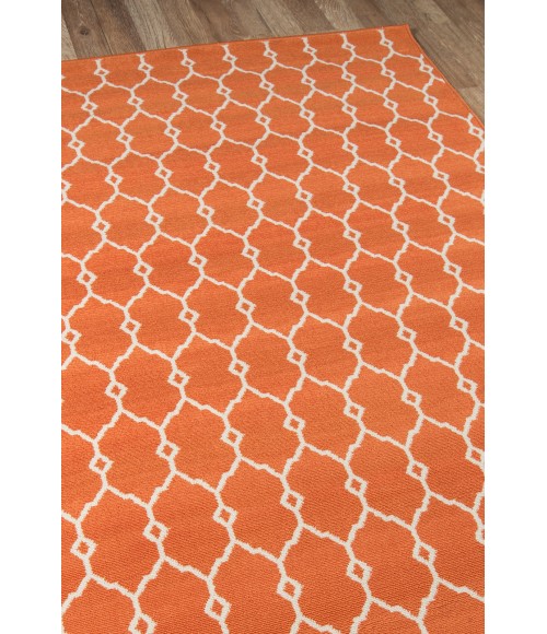 Momeni Baja Area Rug BAJ-2 Trellis Orange 2'3 X 7'6 Runner