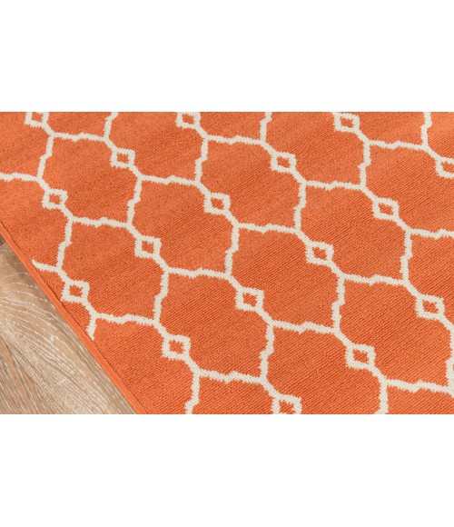 Momeni Baja Area Rug BAJ-2 Trellis Orange 2'3 X 7'6 Runner