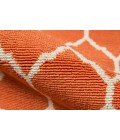 Momeni Baja Area Rug BAJ-2 Trellis Orange 2'3 X 7'6 Runner