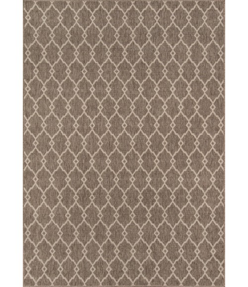 Momeni Baja Area Rug BAJ-2 Trellis Taupe 5'3 X 7'6